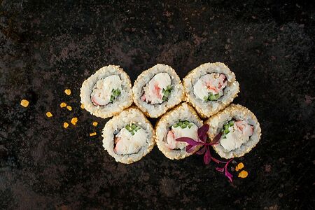 Ролл Филадельфия с креветкой и крабом