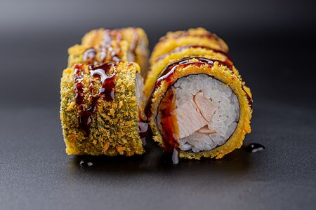 Маки темпура курица