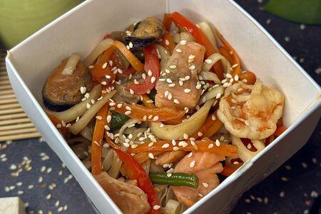 Лапша Вок с морепродуктами