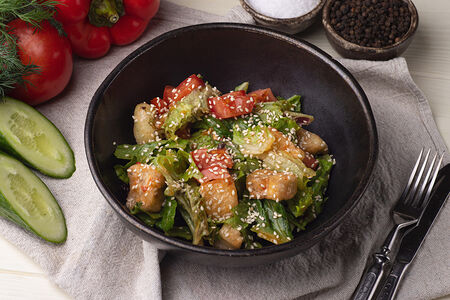 Салат с баклажаном