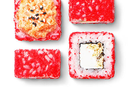 Ролл Спайси лосось тартар