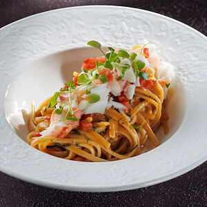 Лингвини с камчатским крабом