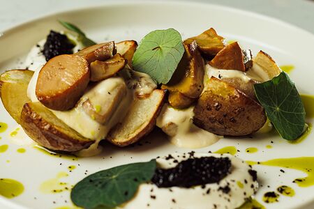 Картофель с грибами