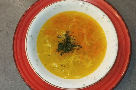 Суп-лапша куриная с грибами