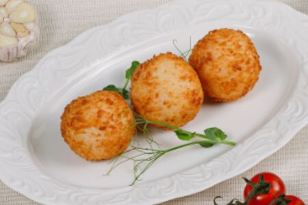 Аранчини с томленой говядиной и грибами