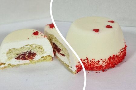 Десерт красное и белое КБ