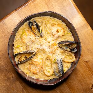 Орзо с морепродуктами