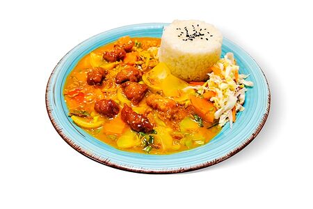 Рис в кисло-сладком соусе с курицей Com Ga Chua Ngot