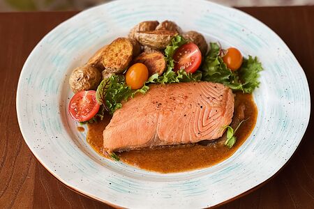 Стейк из лосося