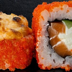 Запеченная Колифорния с лососем