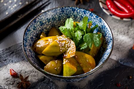 Салат из огурцов