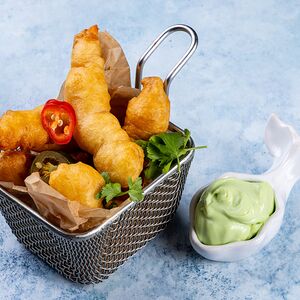 Креветки в кляре