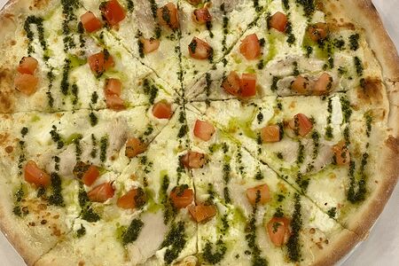 Пицца Песто с цыпленком