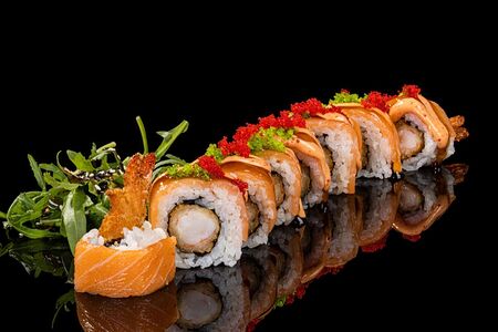 Ролл Сяке Эби Фурай