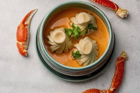 Хинкали с морепродуктами 