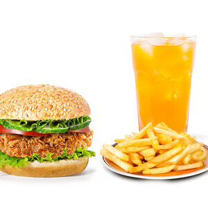 Зингер бургер комбо