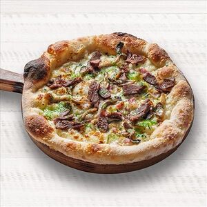 Пицца с щечками и вешенками Премиум тесто