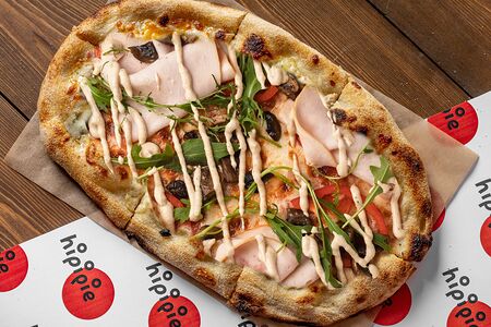 С ветчиной и грибами мини