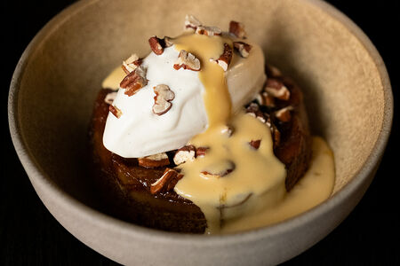 Банановый кейк с ванильным кремом