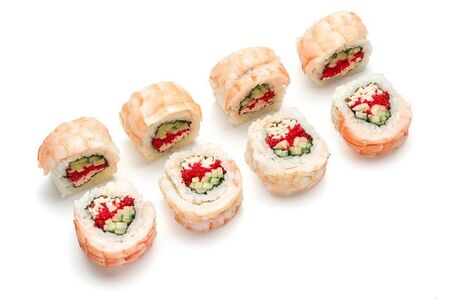 Окане с креветкой и крабом