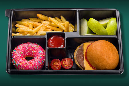 Бенто с бургером