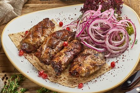 Шашлык из бараньей печени