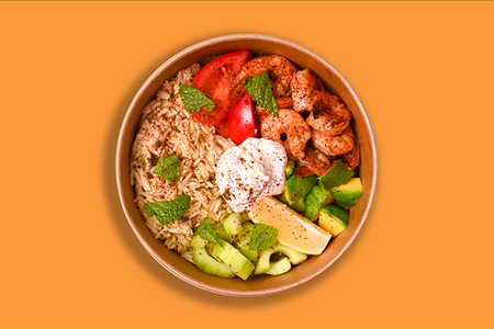 Боул с креветками