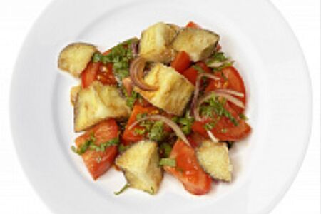 Салат Теплый с баклажанами