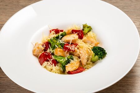 Паста с куриным филе