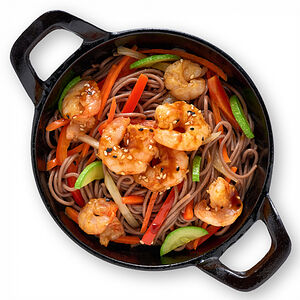 Соба с креветками