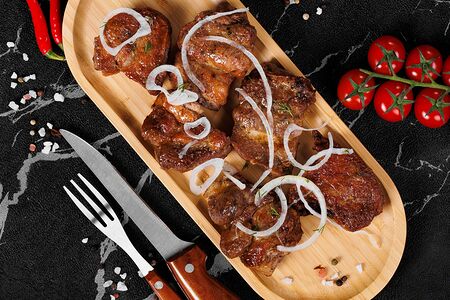 Шашлык из cвинoй шейки