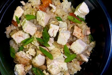 Тяхан с курицей