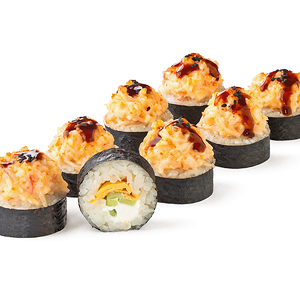 Запечённый с креветкой