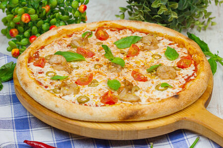 Пицца Креветка Итальяно большая