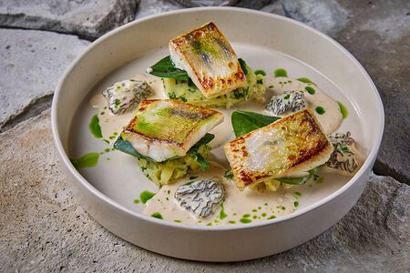 Судак с картофелем