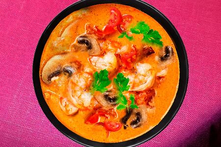 Суп Том Ям креветки