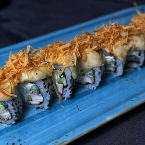 Запеченная канада с чипсами харумаки