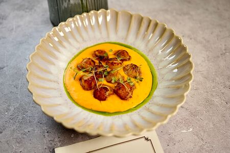 Гребешки и батат