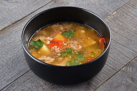 Шурпа из баранины с фенхелем