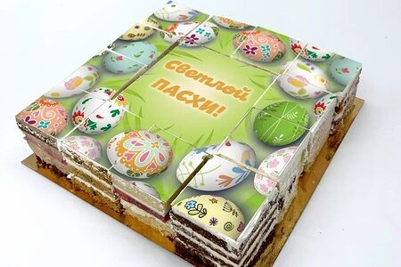 Торт-открытка Светлой Пасхи