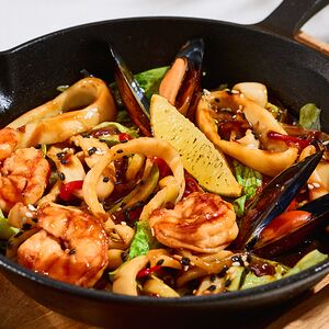 Соте из морепродуктов