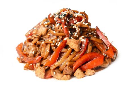 Лапша со свининой в пасте Чачжан