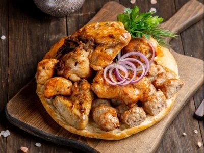 №16 Шашлык в хлебе на 6 персон с курицей
