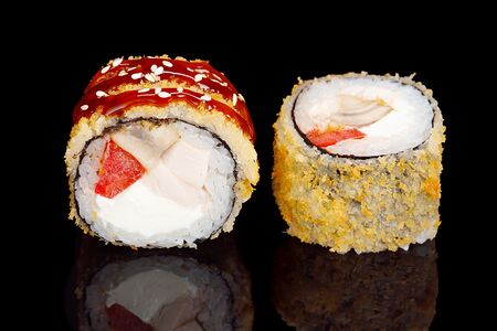 Темпура с курицей и грибами