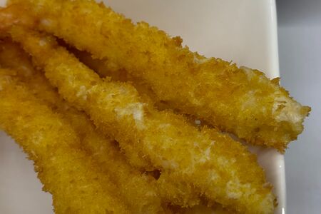 Креветки в сухарях