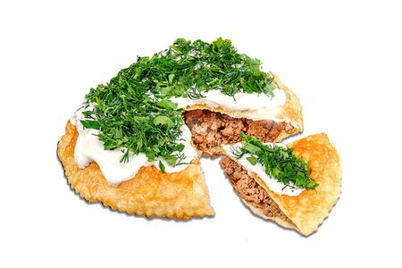 Чебурек-пирог с бараниной