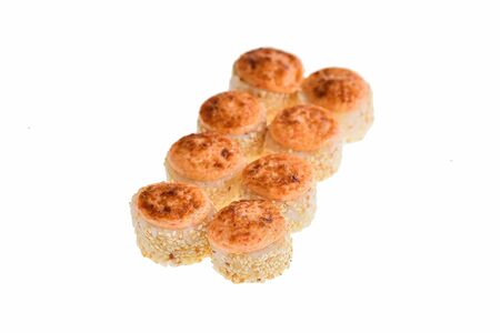 Запеченный ролл с креветкой