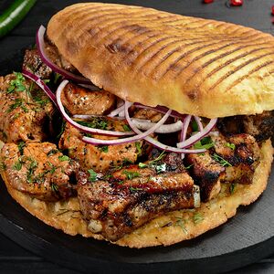 Шашлыки в хлебе Свинина ассорти