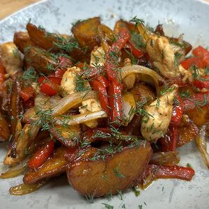 Жаркое с курицей