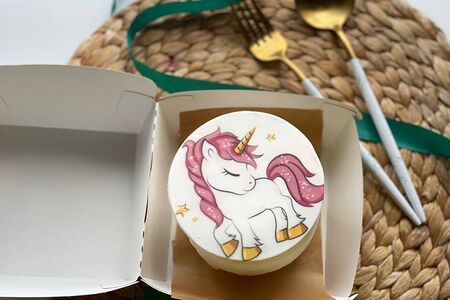 Бенто-Торт Единорог розовый